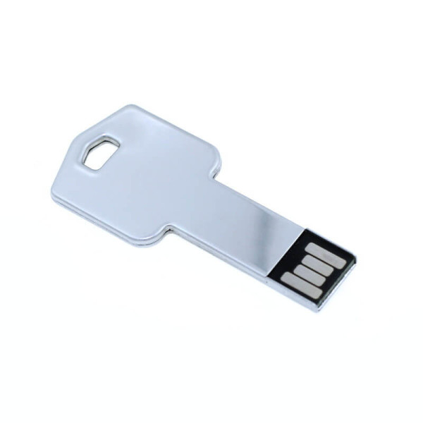 Kovový USB flash disk v tvare kľúča v mnohých farbách