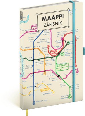 Maappi notes, linajkovaný, 13 × 21 cm - Reklamnepredmety