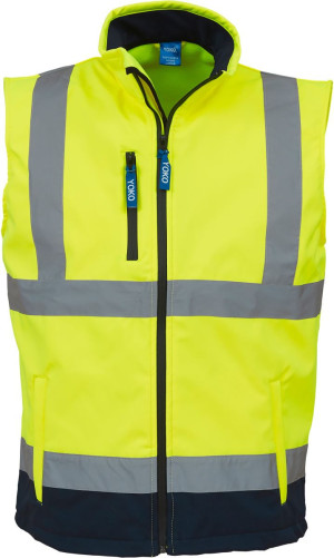 Softshellová vesta Hi-Vis Yoko/HVK006 - Reklamnepredmety