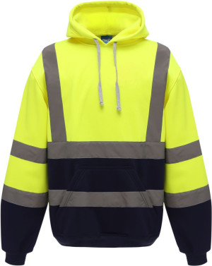 Mikina s kapucou Hi-Vis Yoko | HVK05 - Reklamnepredmety