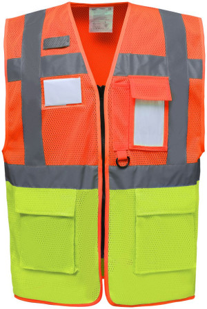 Hi-Vis sieťovaná bezpečnostná vesta Yoko | HVW820 - Reklamnepredmety