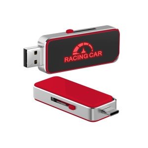 USB 3.0 FLASH DISK S LED LOGOM A TYPE-C KONEKTOROM - Reklamnepredmety