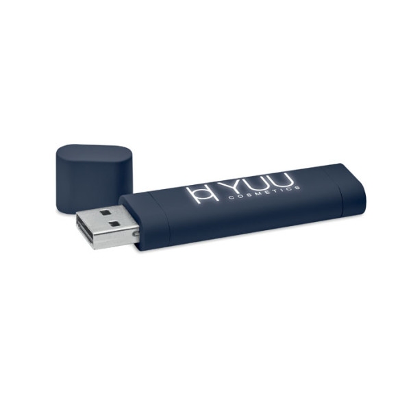 USB so svietiacim logom