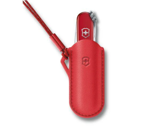 Victorinox Classic Colors - kožené puzdro - Style Icon - červené - Reklamnepredmety