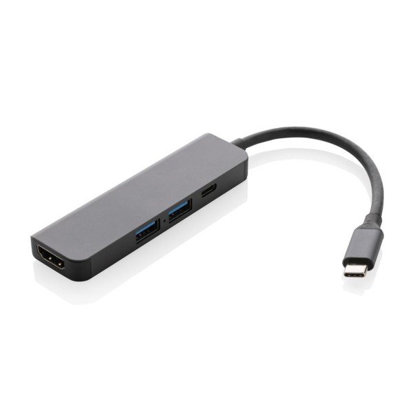 Hub s HDMI vstupom Terra z RCS recykl. hliníka