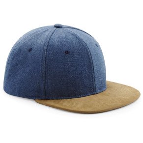 6 panelová šiltovka "Suede Peak Snapback".