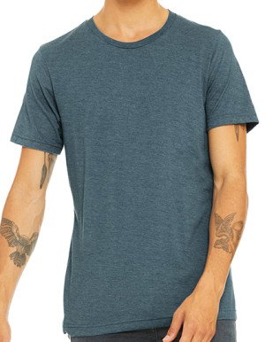 Tričko Unisex Triblend Crew Neck T-Shirt - Reklamnepredmety