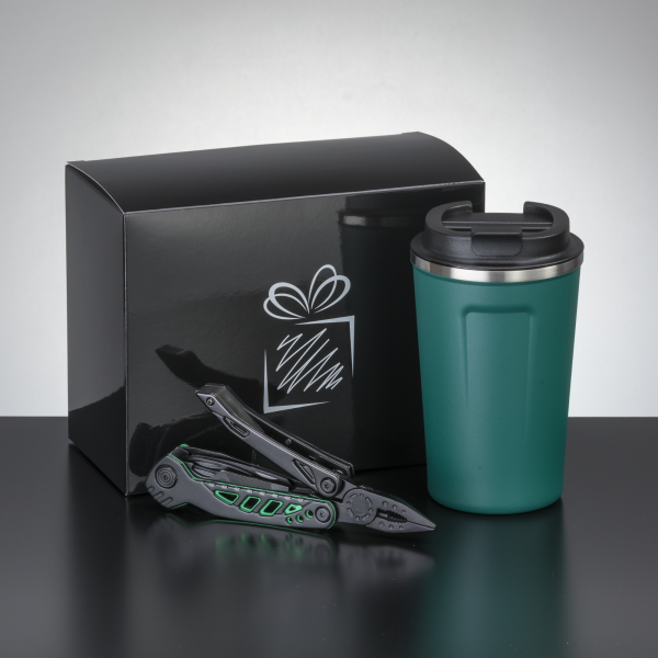 TRAVEL SET II: NORDIC THERMAL MUG 350 ml AND OPTIMA MULTITOOL