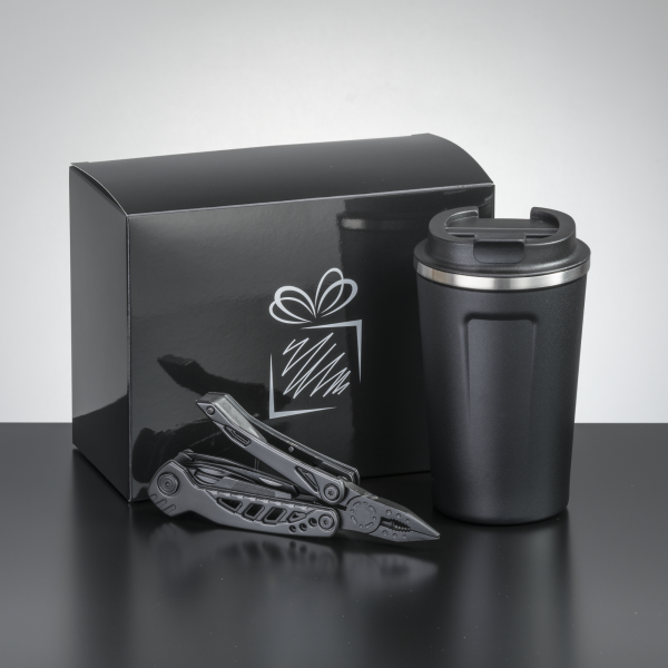 TRAVEL SET II: NORDIC THERMAL MUG 350 ml AND OPTIMA MULTITOOL