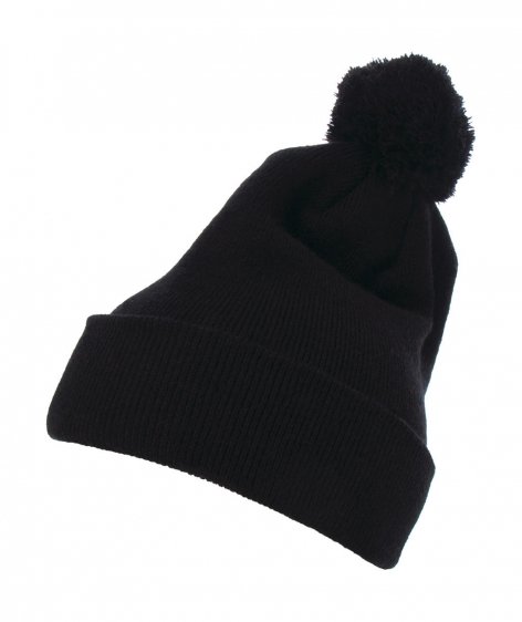 Cuffed Pom Pom Knit Beanie čiapka