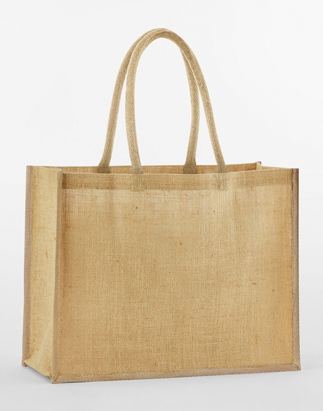 Klasická nákupná taška z prírodnej škrobenej juty