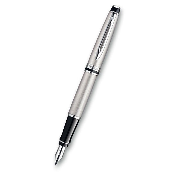 Waterman Expert Stainless Steel CT plniace pero, hrot M