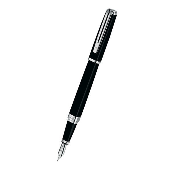 Waterman Exception Slim Black Lacquer ST plniace pero, hrot F