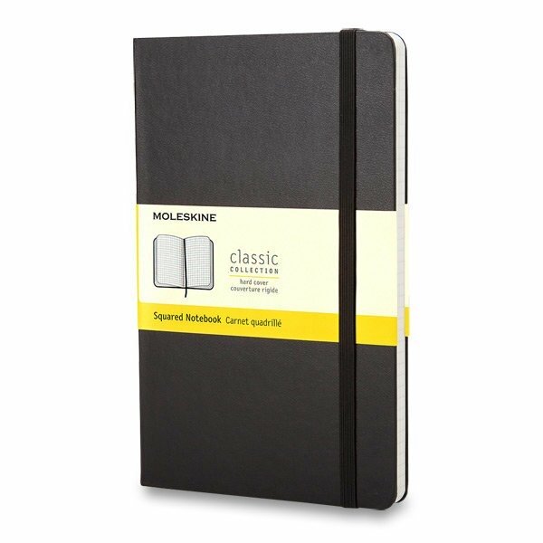 Zápisník Moleskine - tvrdé dosky L, štvorčekový