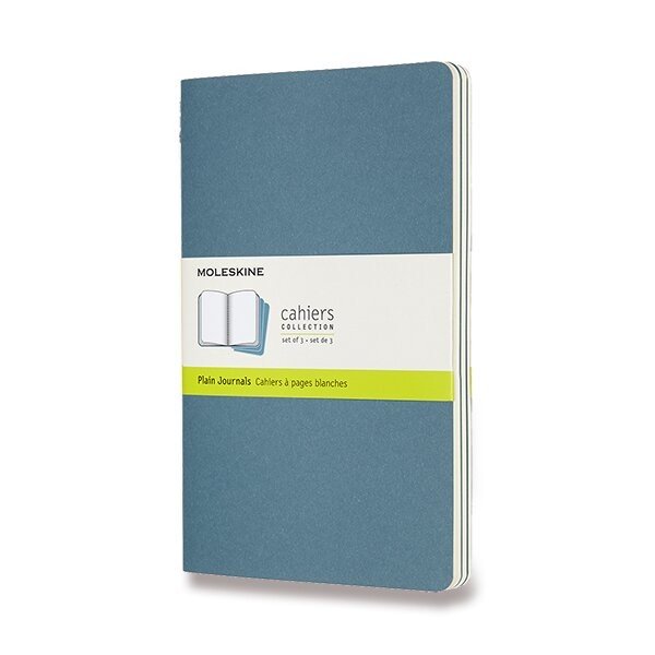 Zošity Moleskine Cahier L, čistý, 3 ks