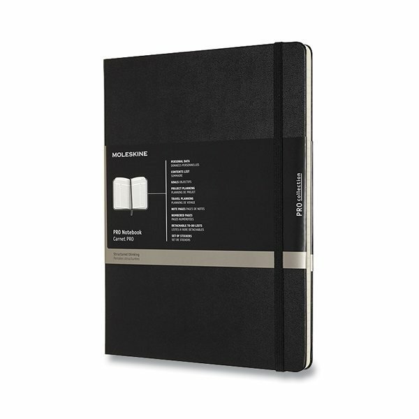 Zápisník Moleskine Professional - tvrdé dosky XL