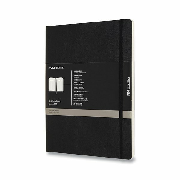 Zápisník Moleskine Professional - mäkké dosky XL