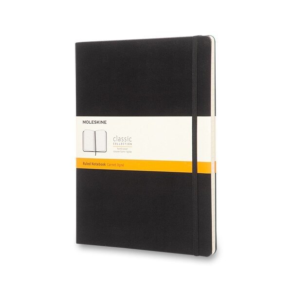 Zápisník Moleskine - tvrdé desky XL, linkovaný