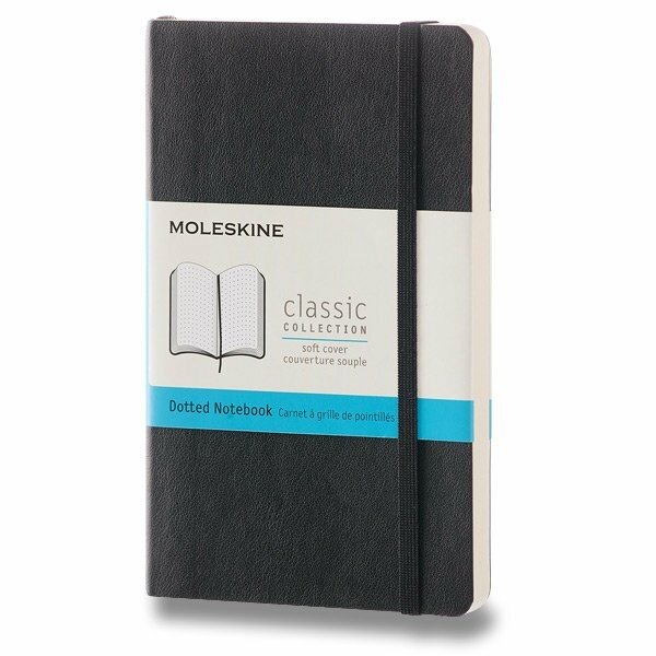 Zápisník Moleskine - mäkké dosky - S, bodkovaný