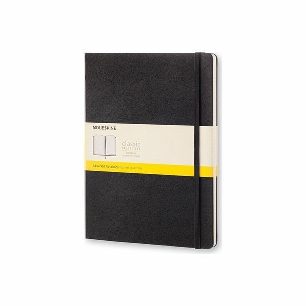 Zápisník Moleskine - tvrdé dosky - XL, štvorčekový