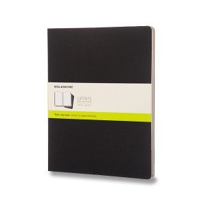 Zápisníky Moleskine Cahier v tvrdej väzbe XXL, čistý, 3 ks - Reklamnepredmety