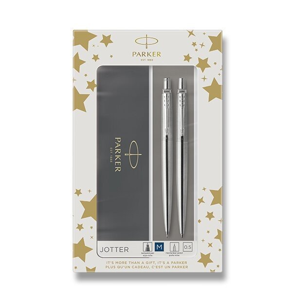 Parker Jotter Stainless Steel CT súprava guľôčkové pero a mechanická ceruzka