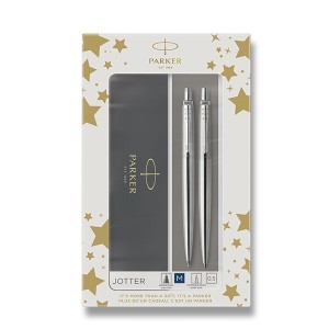 Parker Jotter Stainless Steel CT súprava guľôčkové pero a mechanická ceruzka - Reklamnepredmety