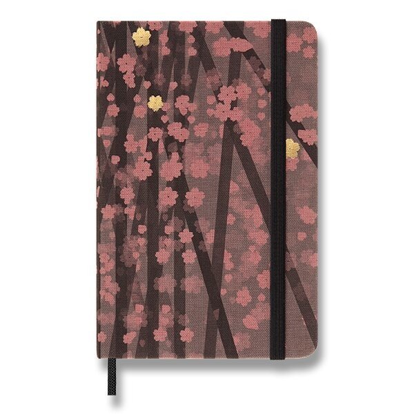 Zápisník MOLESKINE SAKURA 2023 S, linajkový, tvrdé dosky