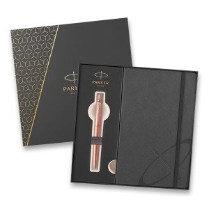 Parker Jotter XL Monochrome Pink Gold PGT guľôčkové pero so zápisníkom v darčekovej kazete - Reklamnepredmety