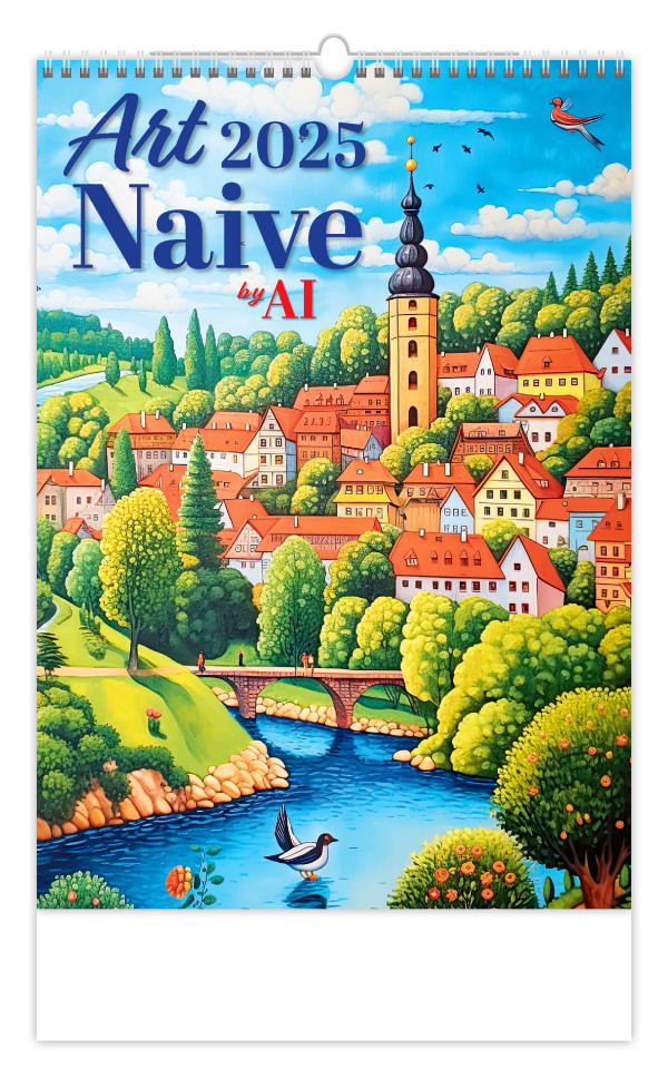 Nástenný kalendár Art Naive by AI