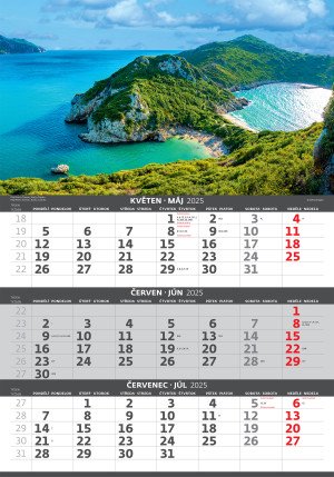 3-mesačný kalendár Pobrežie - Reklamnepredmety