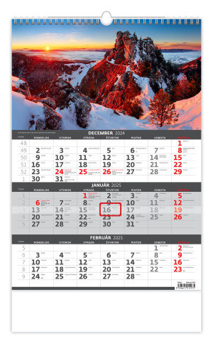 3-mesačný kalendár Slovensko - Reklamnepredmety