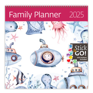 Nástenný rodinný kalendár Family Planner - Reklamnepredmety