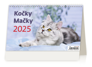Stolový kalendár Mačky - Reklamnepredmety
