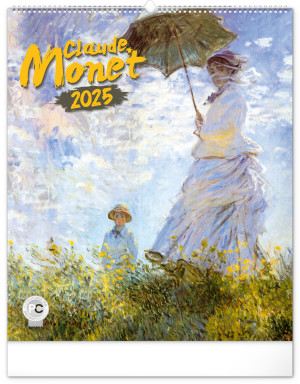 Nástenný kalendár Claude Monet 2025, 48 × 56 cm - Reklamnepredmety