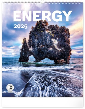Nástenný kalendár Energia 2025, 48 × 56 cm - Reklamnepredmety