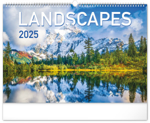 Nástenný kalendár Krajiny 2025, 48 × 33 cm - Reklamnepredmety