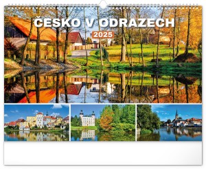 Nástenný kalendár Česko v odrazech 2025, 48 × 33 cm - Reklamnepredmety