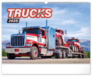 Nástenný kalendár Trucks 2025, 48 × 33 cm - Reklamnepredmety