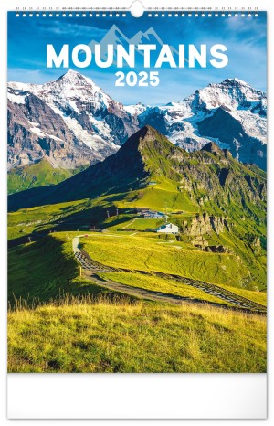 Nástenný kalendár Hory 2025, 33 × 46 cm - Reklamnepredmety