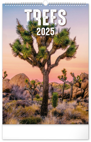 Nástenný kalendár Stromy 2025, 33 × 46 cm - Reklamnepredmety