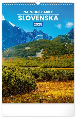 Nástenný kalendár Národné parky Slovenska 2025, 33 × 46 cm - Reklamnepredmety