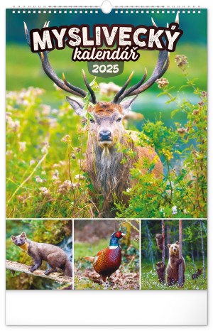 Nástenný kalendár Poľovnícky 2025, 33 × 46 cm - Reklamnepredmety