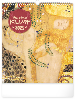 Nástenný kalendár Gustav Klimt 2025, 30 × 34 cm - Reklamnepredmety