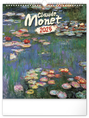 Nástenný kalendár Claude Monet 2025, 30 × 34 cm - Reklamnepredmety