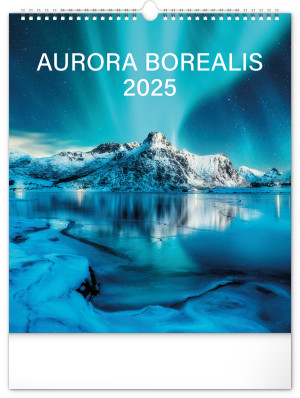 Nástenný kalendár Polárna žiara 2025, 30 × 34 cm - Reklamnepredmety