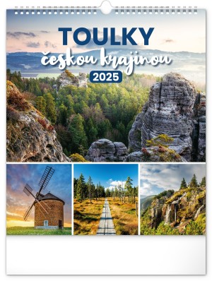 Nástenný kalendár Potulky českou krajinou CZ 2025, 30 × 34 cm - Reklamnepredmety