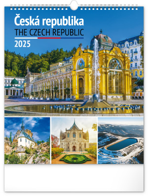 Nástenný kalendár Česká republika 2025, 30 × 34 cm - Reklamnepredmety