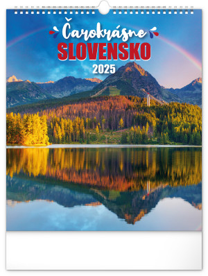 Nástenný kalendár Čarokrásne Slovensko 2025, 30 × 34 cm - Reklamnepredmety