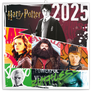 Poznámkový kalendár Harry Potter 2025, 30 × 30 cm - Reklamnepredmety